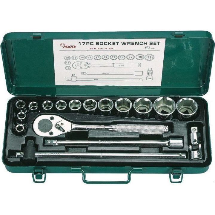 Hans Tools 1/2˝ dugókulcs készlet 17r. 10-32mm termék fő termékképe