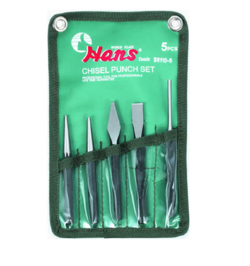 Hans Tools kiütő-hidegvágó készlet 5 részes Cr-Mo 56110-5 termék fő termékképe