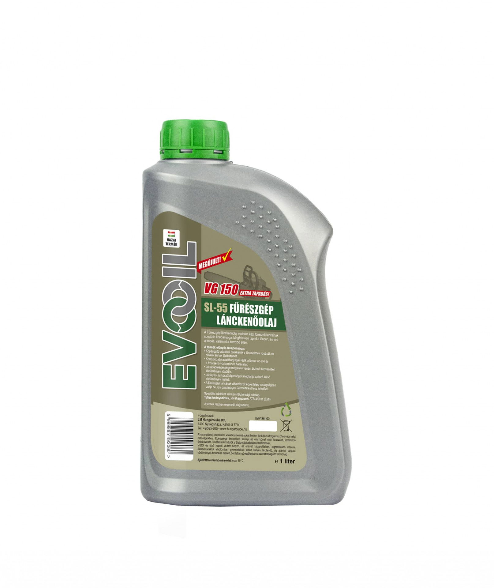 EVO OILS SL55 fűrészgép lánckenőolaj VG80 1L termék fő termékképe