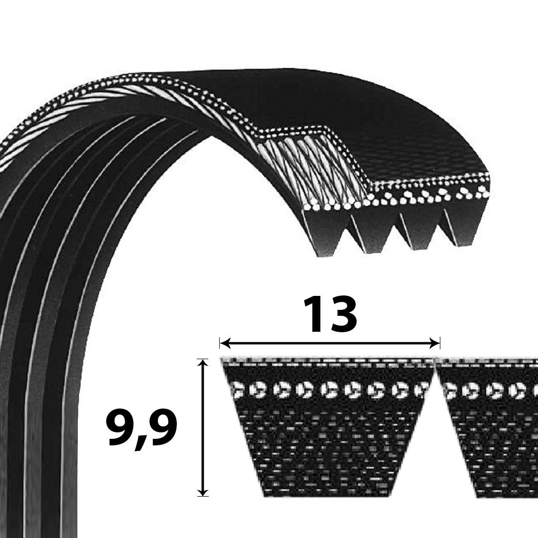 Sanok Rubber (Stomil) HA profilú átlapolt ékszíj La termék fő termékképe