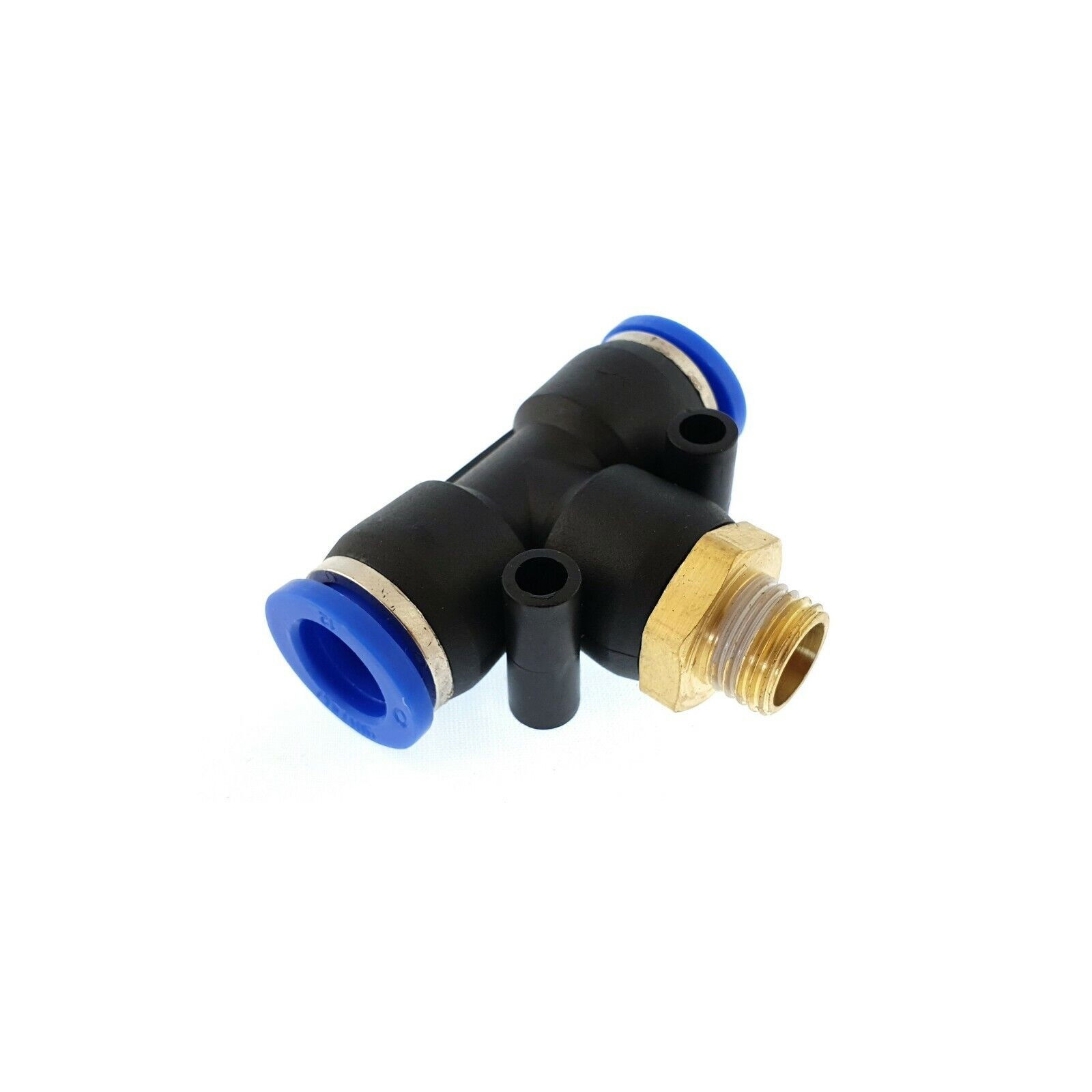 PUSH-IN pneumatikus, levegős gyorscsatlakozó T-idom menetes 1 termék fő termékképe