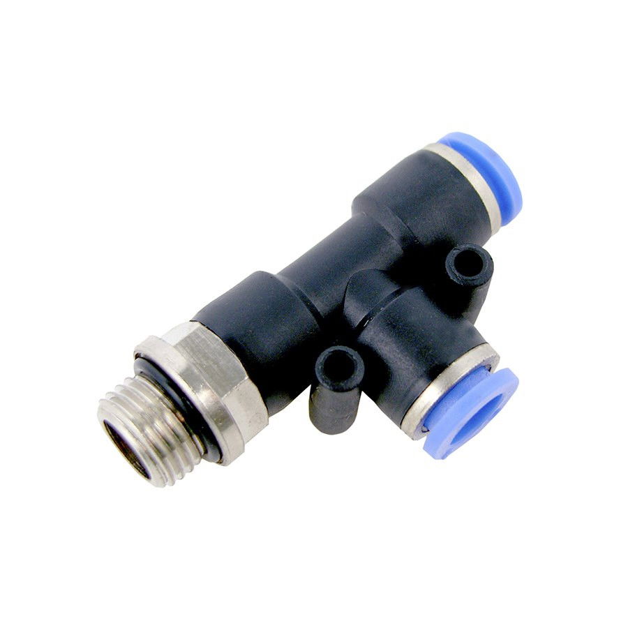 PUSH-IN pneumatikus, levegős gyorscsatlakozó T-idom menetes 2 termék fő termékképe