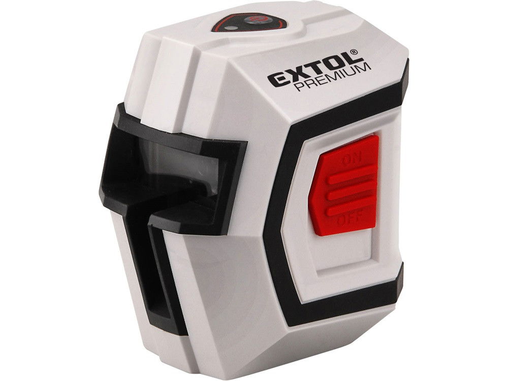 EXTOL automatikus lézeres vízszintező, PIROS, 1H1V (1 horizontális+1 vertikális) pontosság:0,5mm/1m, 1/4" menetes termék fő termékképe