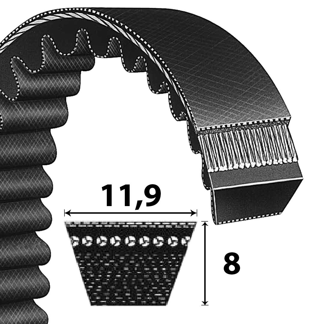 Optibelt AVX11,9-es profilú keskeny fogazott ékszíj La termék fő termékképe