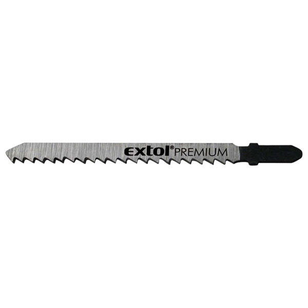 EXTOL dekopírlap, 5db, Bosch befogás, HCS; 75×4,5×1,5mm, 2,5mm fogtáv, köszörült fogak, egyenes és íves puhafához, faforgács- termék fő termékképe