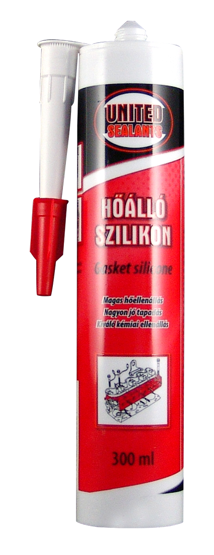 Hőálló szilikon, (Gasket silicone) 300ml fekete termék fő termékképe