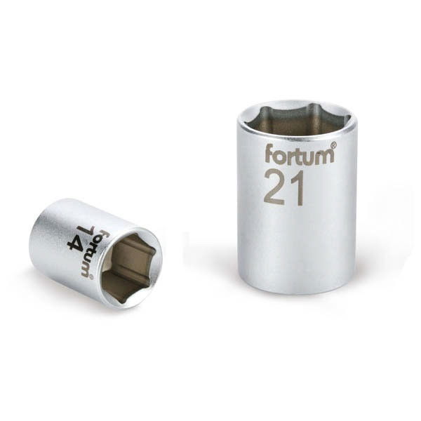 dugófej, 1/2", 14mm, 61CrV5, mattkróm, 38mm hosszú FORTUM termék fő termékképe