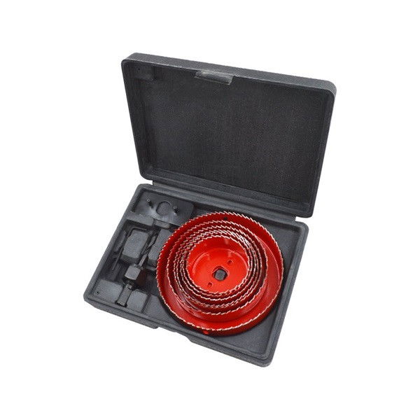 EXTOL körkivágó klt., 10 db-os, (64-70-76-82-89-102-127mm) műanyag, fa, gipszkarton termék fő termékképe