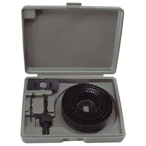 EXTOL körkivágó klt. fához (műanyag dobozban) ; 8db, mélység: 25mm, 65-130mm termék fő termékképe