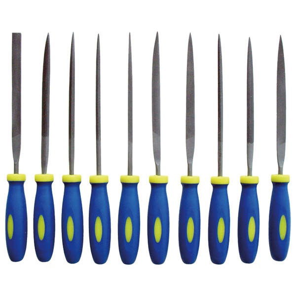 EXTOL tűreszelő klt. ergonóm. nyéllel ; 10db, 150mm termék fő termékképe