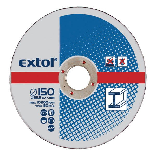 Extol Craft vágókorong fémhez; 125×2,5×22,2mm, (darabáras, de csak ötösével rendelhető) termék fő termékképe