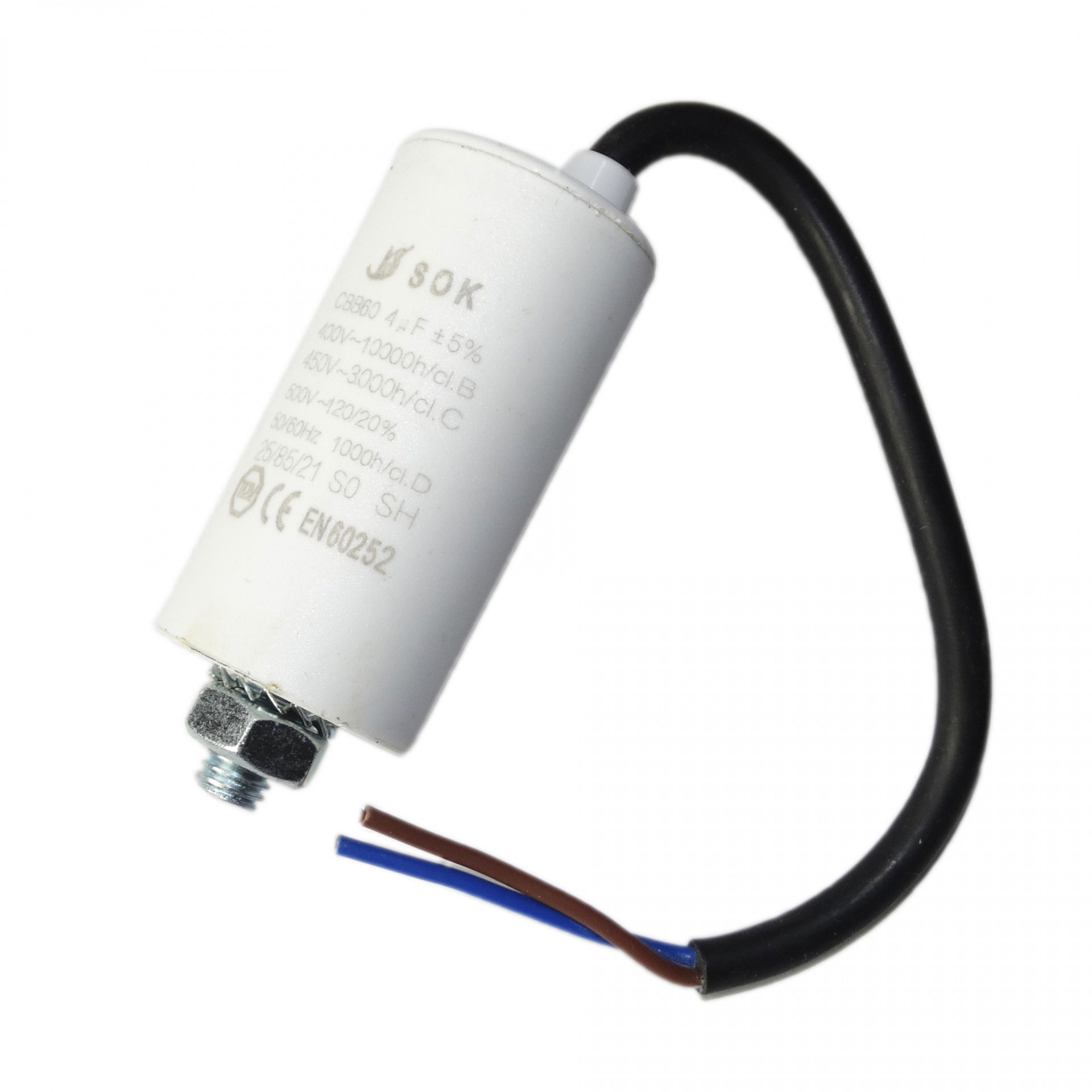 SOK Kondenzátor 12 mikro MF vezetékes, állandó üzemi termék fő termékképe