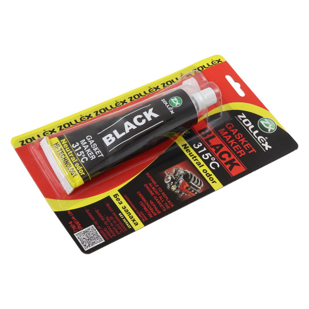 ZOLLEX Gasket Maker, tömítőpaszta, hőálló szilikon fekete 85 g termék fő termékképe