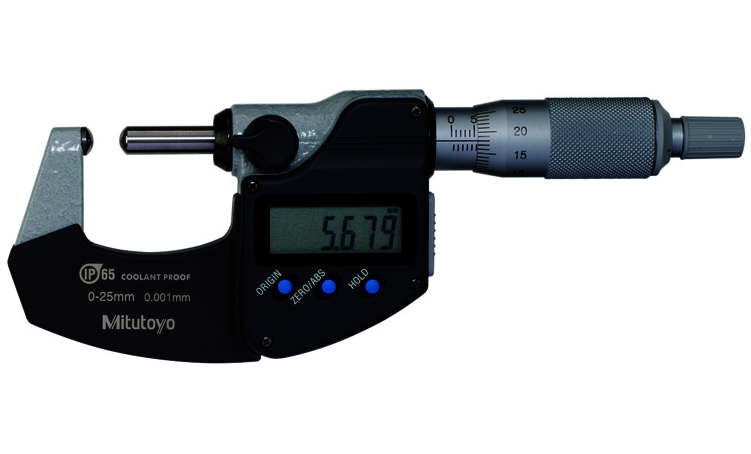 Mitutoyo Digimatic csőmérő mikrométer, B-típus, IP65, 0-25 mm, 0.001 mm (395-271-30) termék fő termékképe
