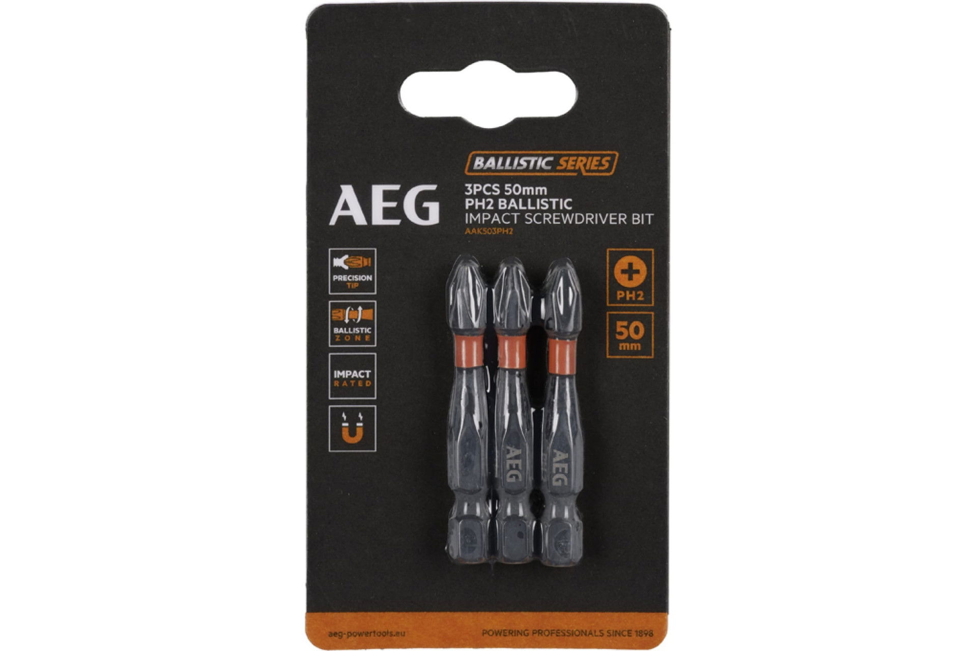 AEG AAK503 50mm PH2 csavarozó bit 3db/bliszter termék fő termékképe