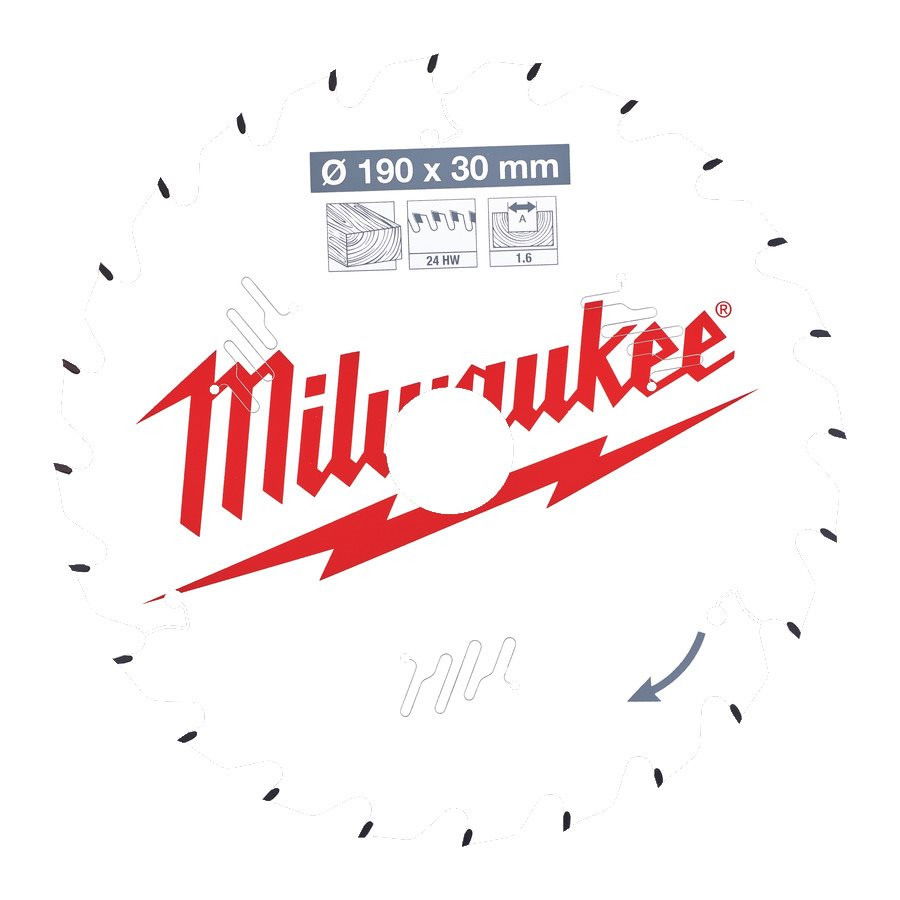 Milwaukee CSB P W körfűrészlap 190/30/24ATB termék fő termékképe