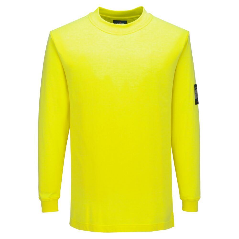 Portwest FR806 - Modaflame Knit FR lángálló hosszú ujjú póló, sárga termék fő termékképe